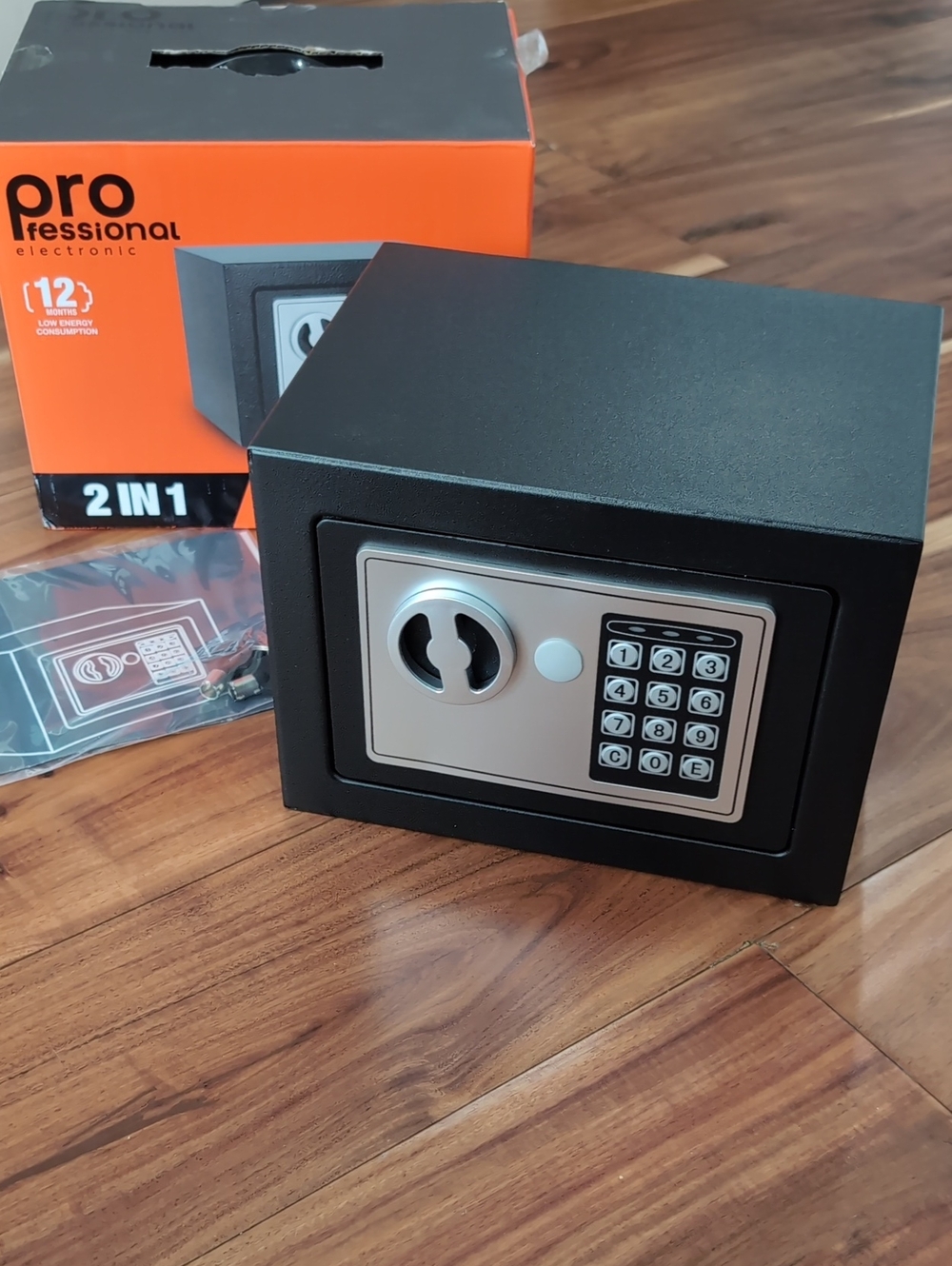 Professional Mountable Electronic Safe with Digital Keypad + Keys New In Box ❤️